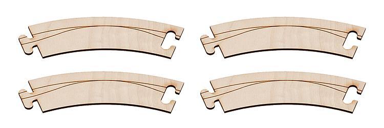 Faller 161921 HO規 Laser-Street street curve 45° 彎的街道 (4入)