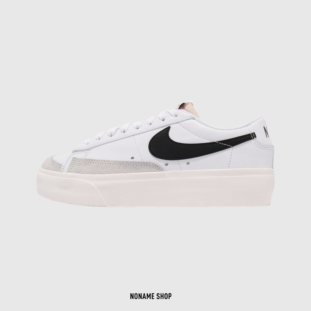 NIKE Blazer Low Platform 厚底增高麂皮奶油白