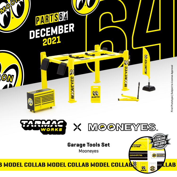 1/64 Garage Tools Set Mooneyes (T64A-001-ME)