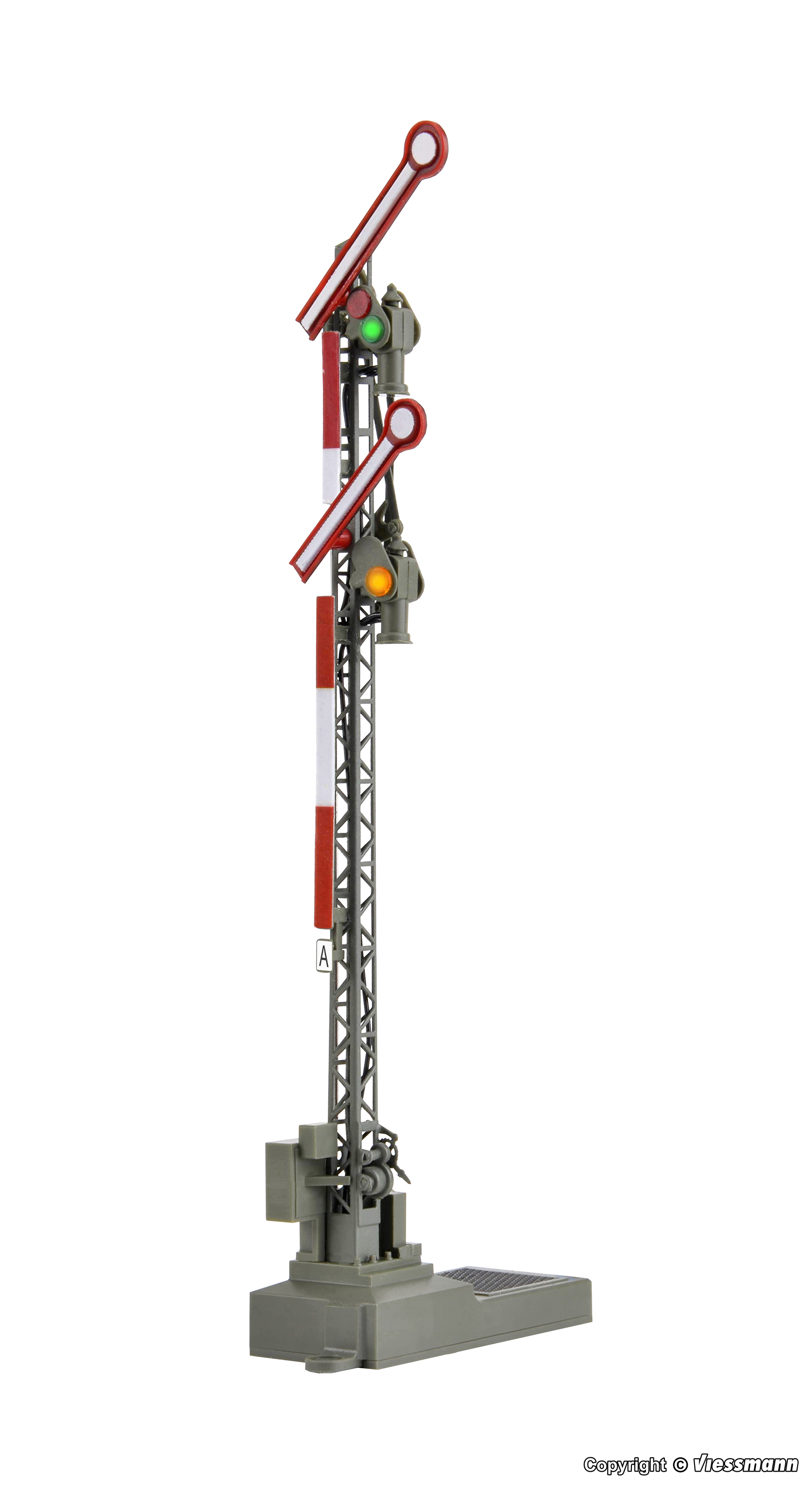 Viessmann 4701 HO規 Digital semaphore home signal with 2 coupled arms 號誌