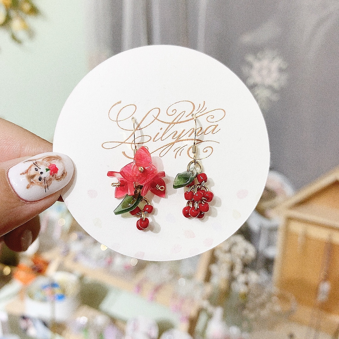 [手作家]  果實耳環