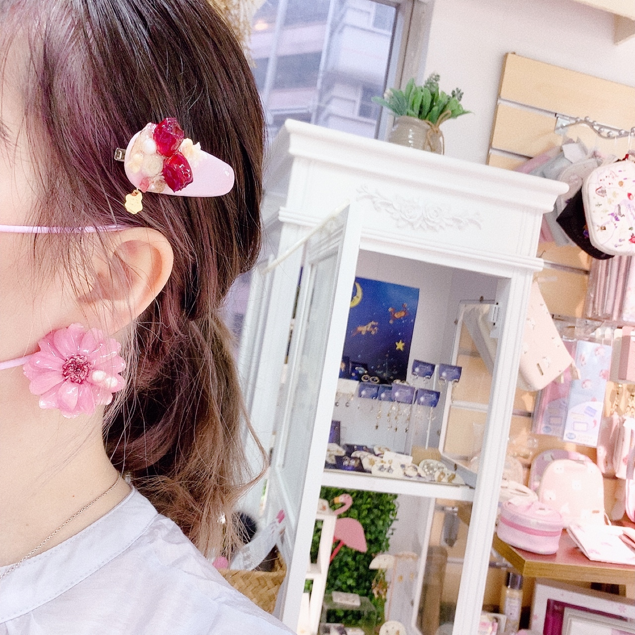 [手作家] 玫瑰乾花髮夾 (網站限定優惠)