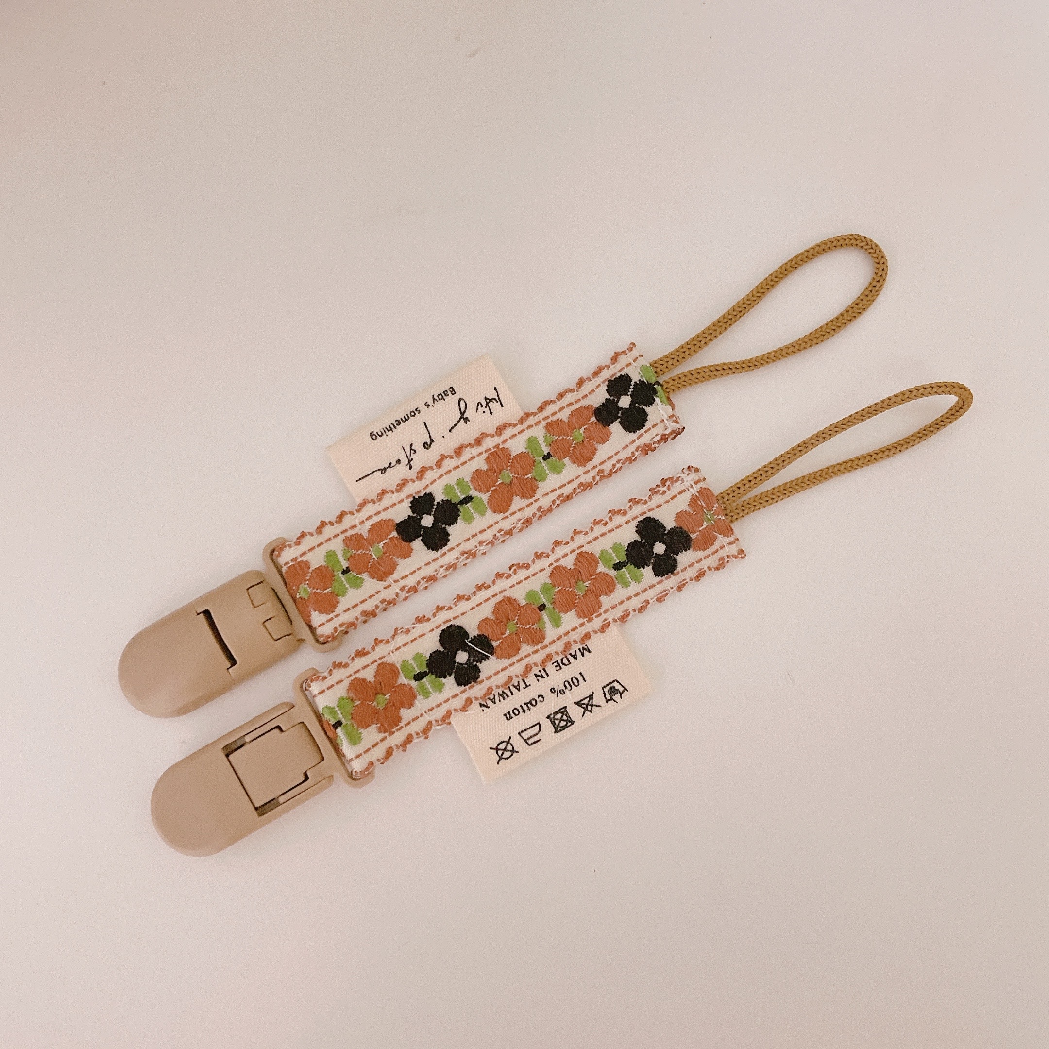 Hi Y.P store-緞帶款-波西米亞卡其花朵短版