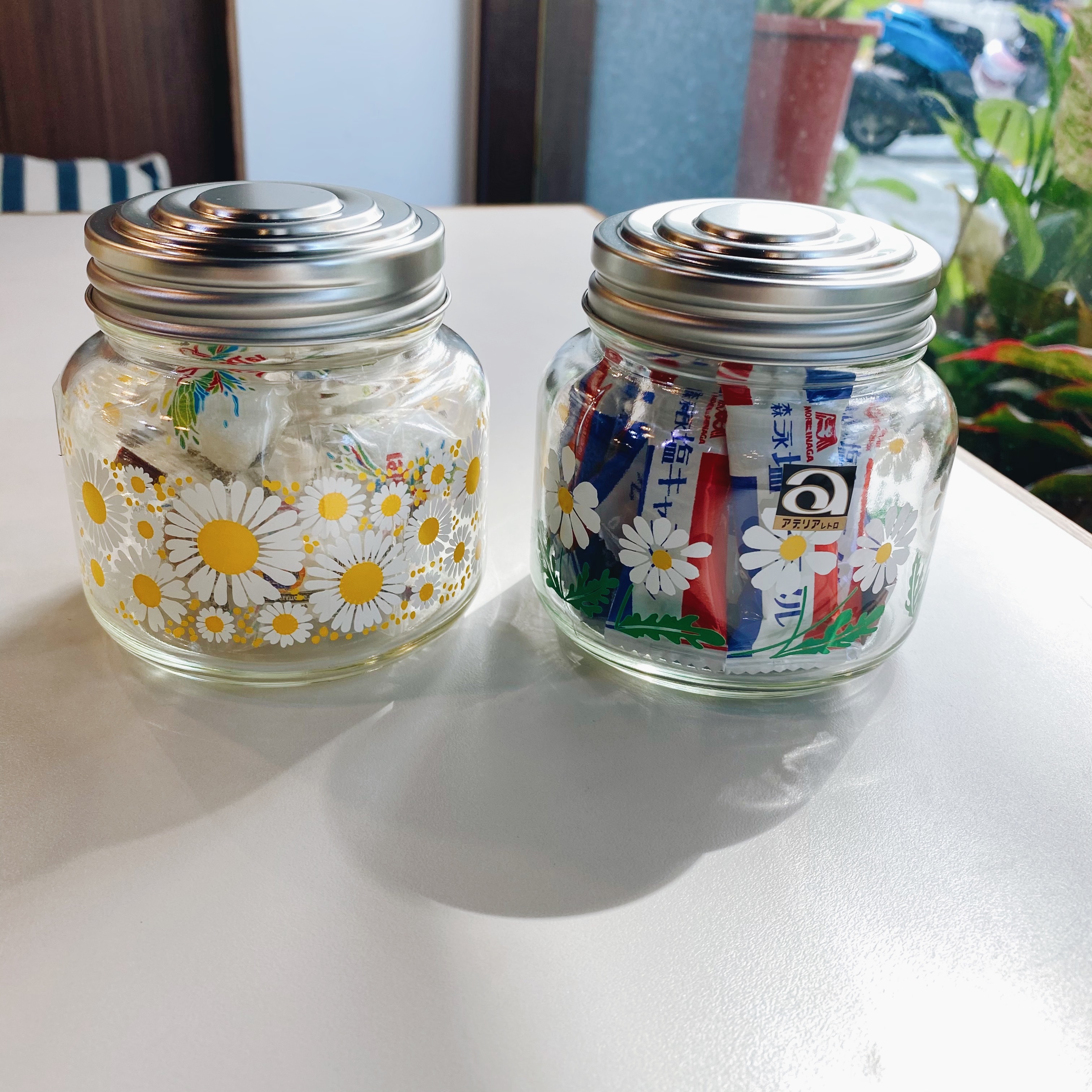 昭和復古花朵 玻璃罐 收納罐｜日本石塚硝子