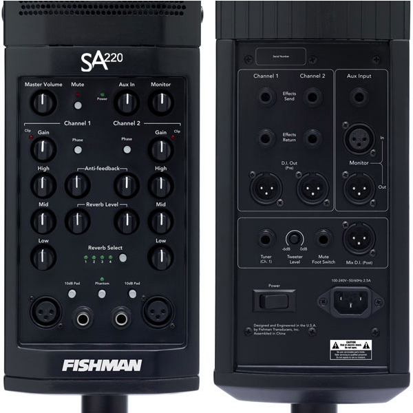 Fishman solo SA220 Pa system amp 200瓦專業型音箱 街頭藝人音箱 送原廠攜行袋(展示品出清) 第 3 張圖片｜三峽錄音 / 音響