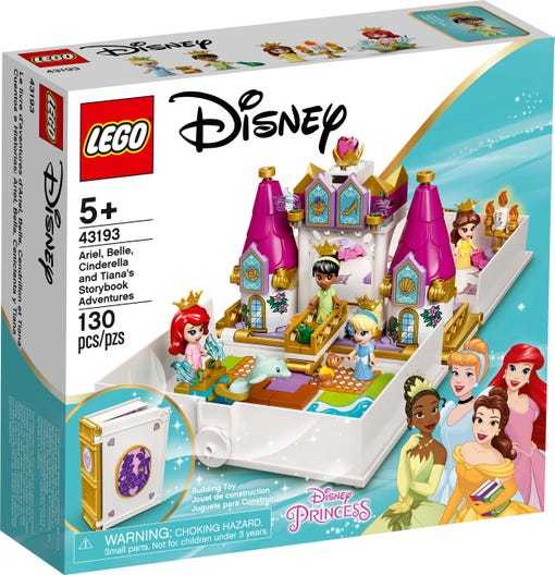 LEGO 43193 Ariel, Belle, Cinderella and Tiana's Storybook Adventures (Disney Princess 迪士尼公主)