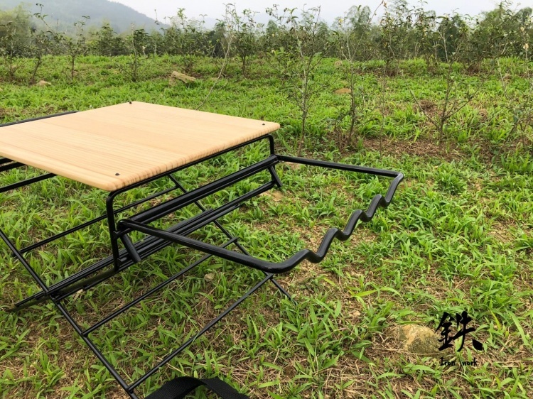 鐵 焚火邊桌雙邊掛架