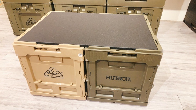 Hand Slide 折疊箱專用噴砂天板 Triple design 桌板 露營 風格 折疊箱 鐵板