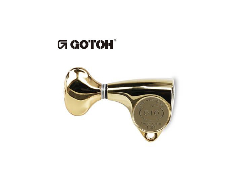GOTOH - SGV510Z 木吉他弦鈕 90度 1:21 日本製 音準強化 齒輪比高 弦鈕首選
