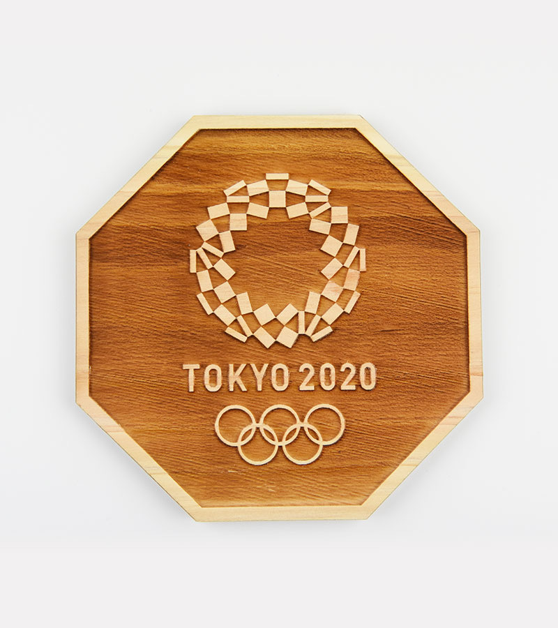 奧運2020木製杯墊