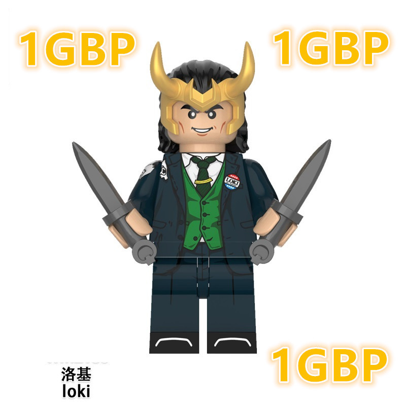 1GBP Special Offer:  President Loki Thor Avengers Endgame Custom Marvel Super Heroes Minifigs WM2180