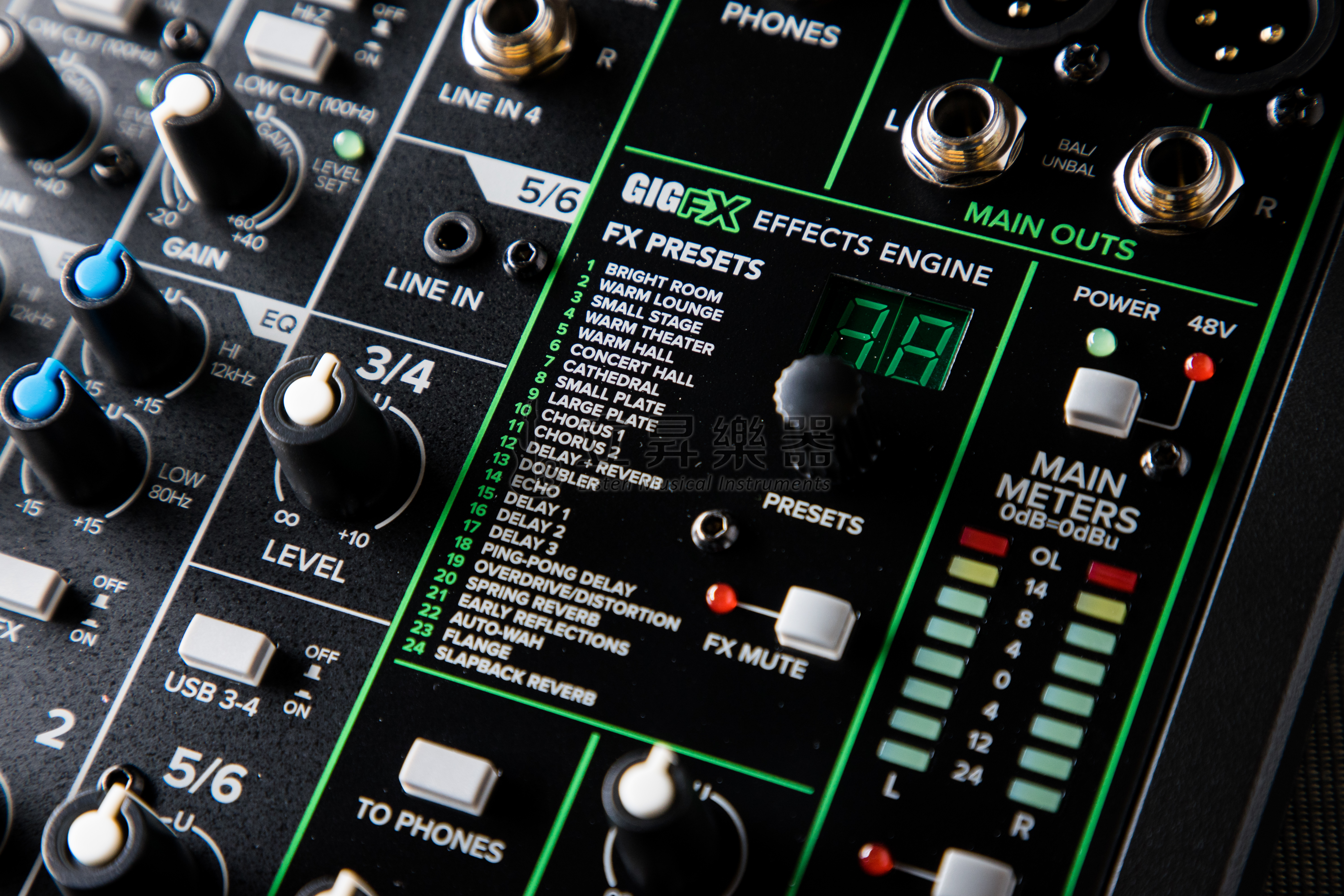 Mackie Mackie ProFX6v3 6軌類比混音器 USB錄音介面 24種效果 第 3 張圖片｜三峽效果器