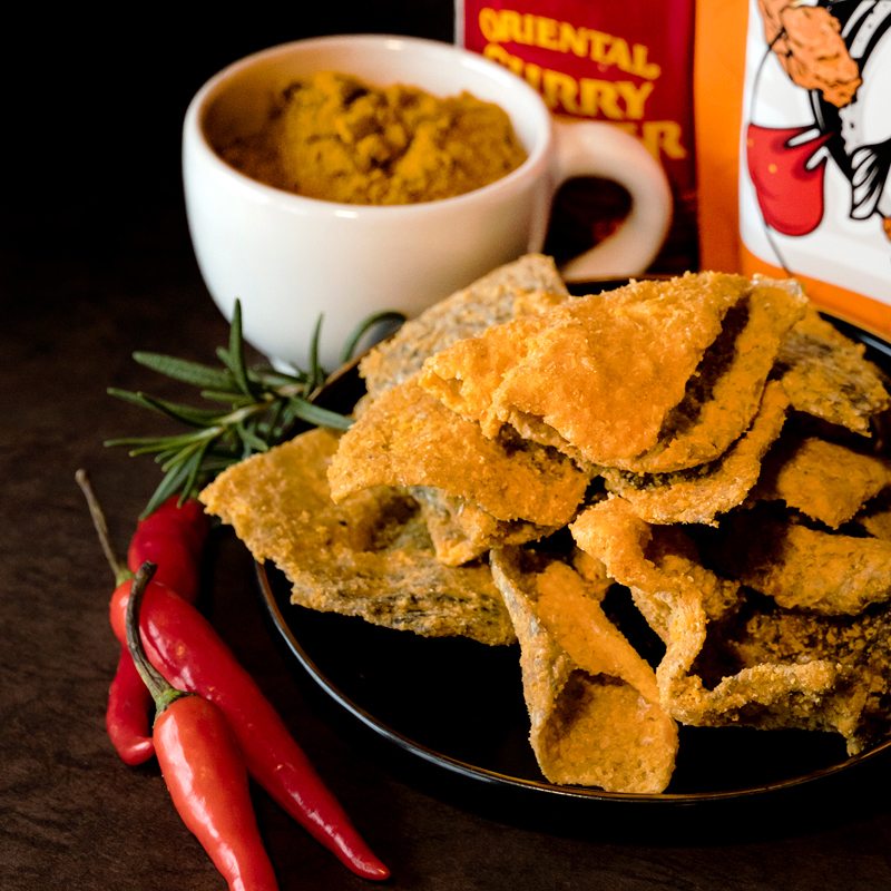 【海濤客】紅咖哩魚皮