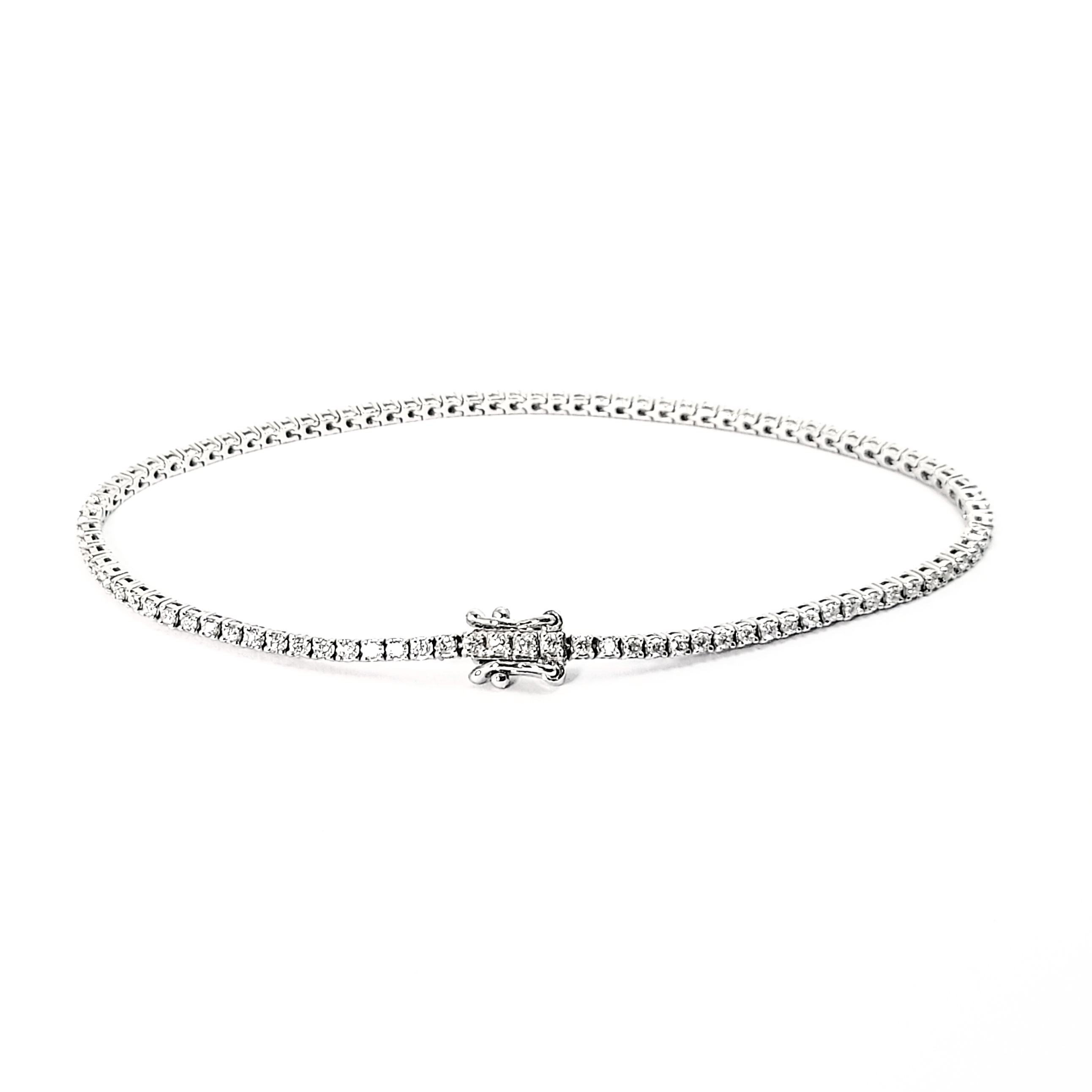 18K白金天然鑽石渾身手鏈