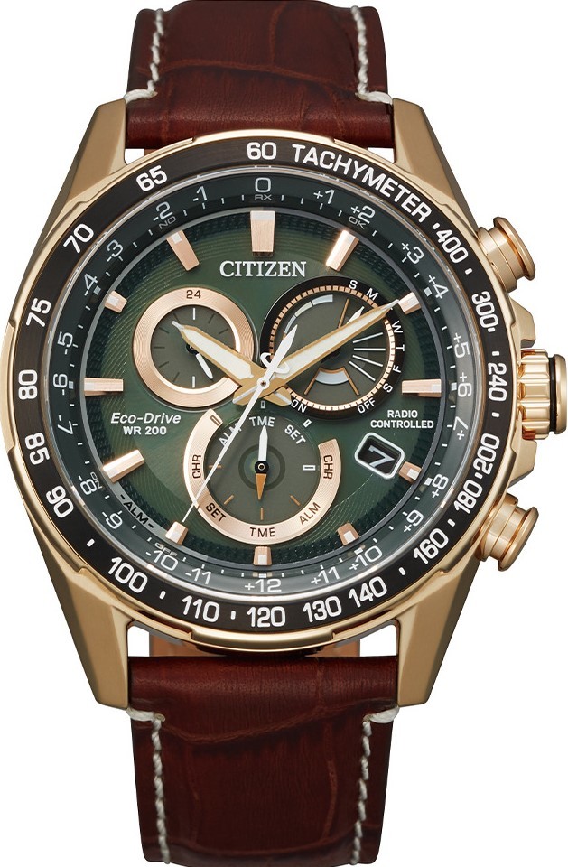 萬年鐘錶 - Citizen 星辰錶  世界時間  電波對時男錶  CB5919-00X  錶徑45.4MM