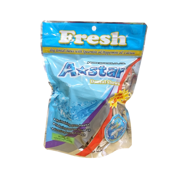 A Star Bones-[袋裝大包] 螺旋五星棒(SS/S/M)240g 狗零食