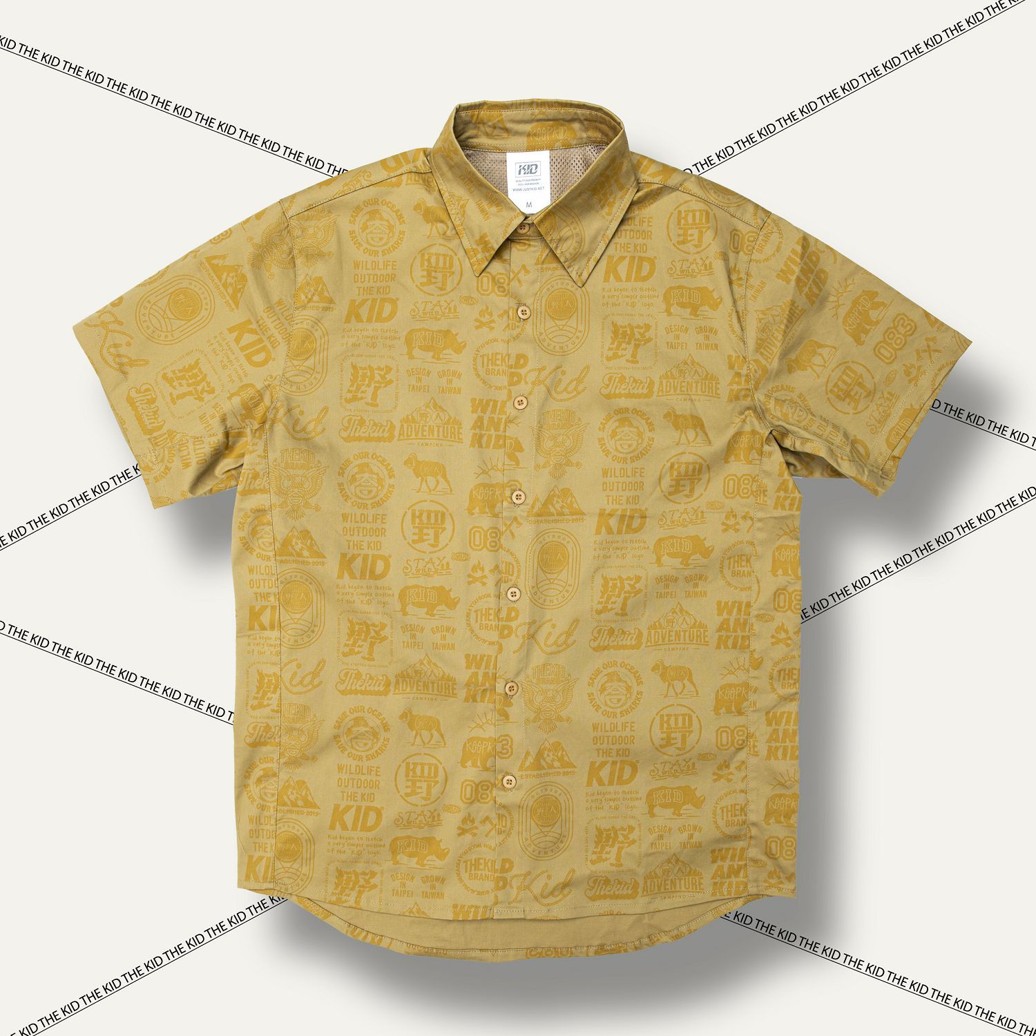 KID ® 野生動物滿板套裝 短袖襯衫