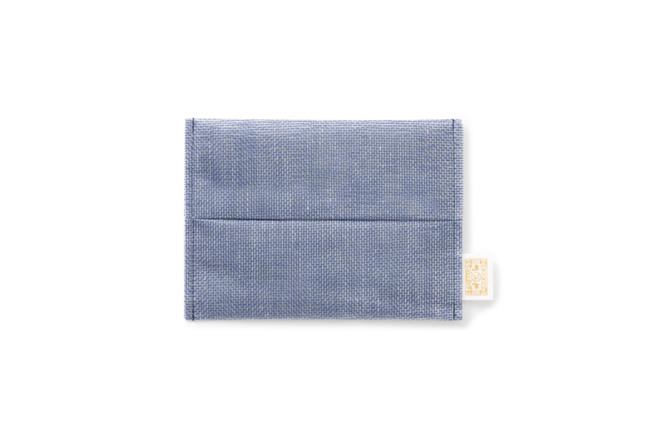 中川政七－蚊帳材質面紙收納袋／藍