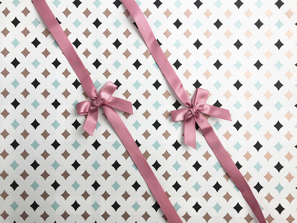 灰玫瑰色蝴蝶結＋垂直繞盒/背膠款X100個_品牌愛用(現貨)