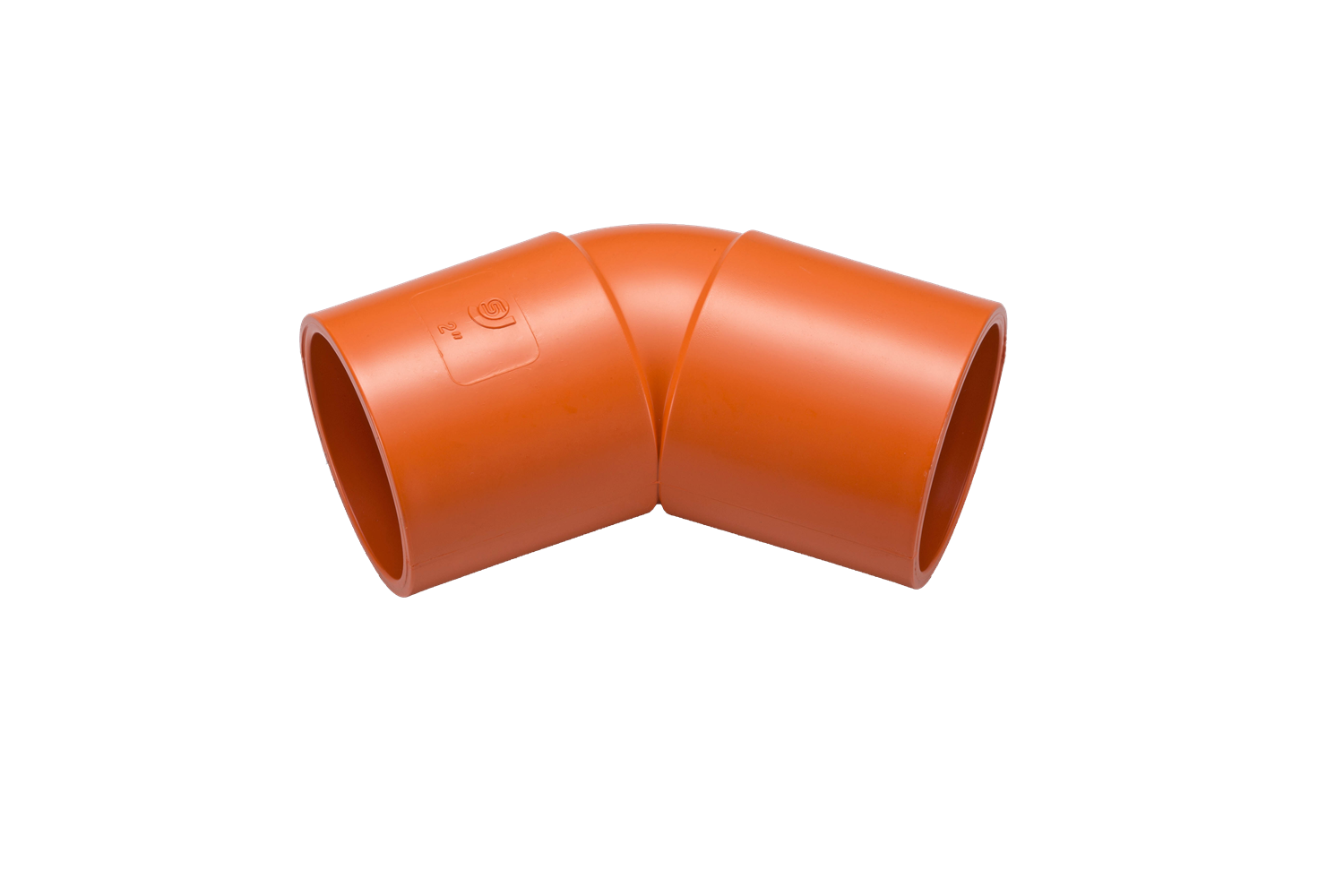 PVC45度彎頭-桔厚