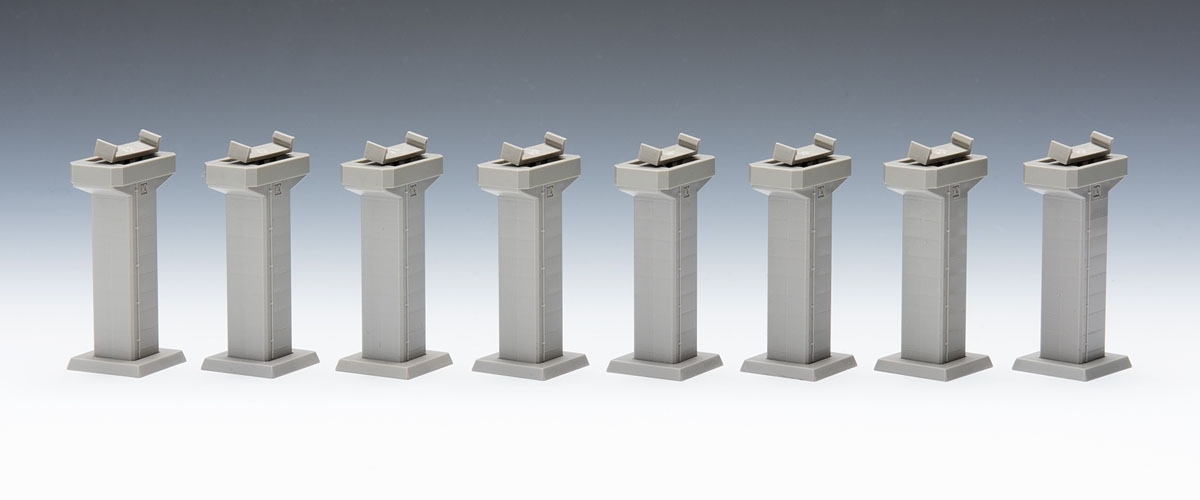 Tomix 3235 N規 PC 水平橋腳 P10 8入