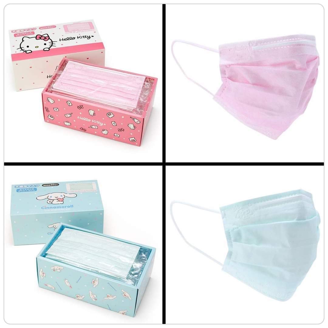 Sanrio成人不織布口罩30片裝