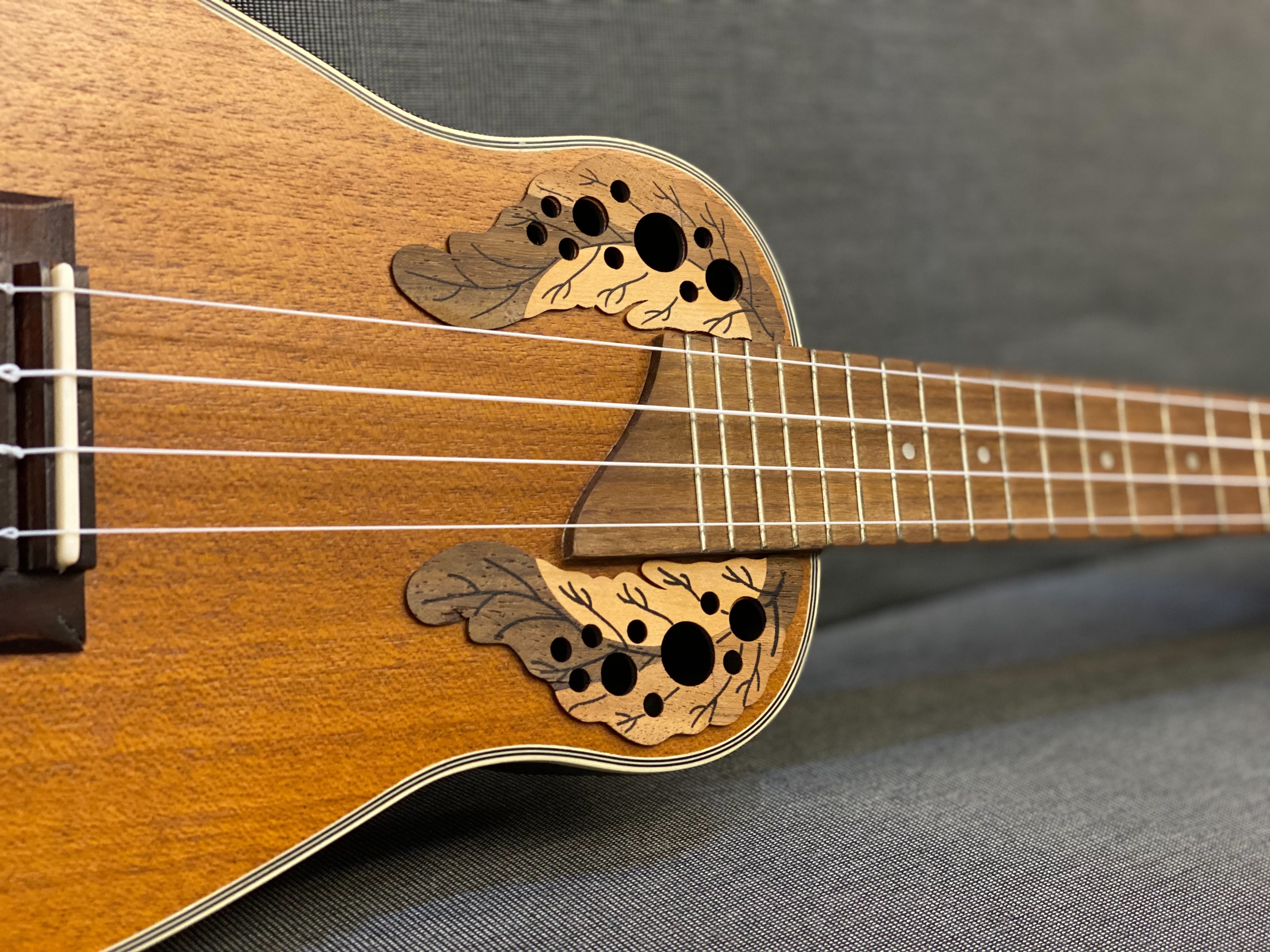 K 圓背 葡萄響孔 enya 23吋 拾音器