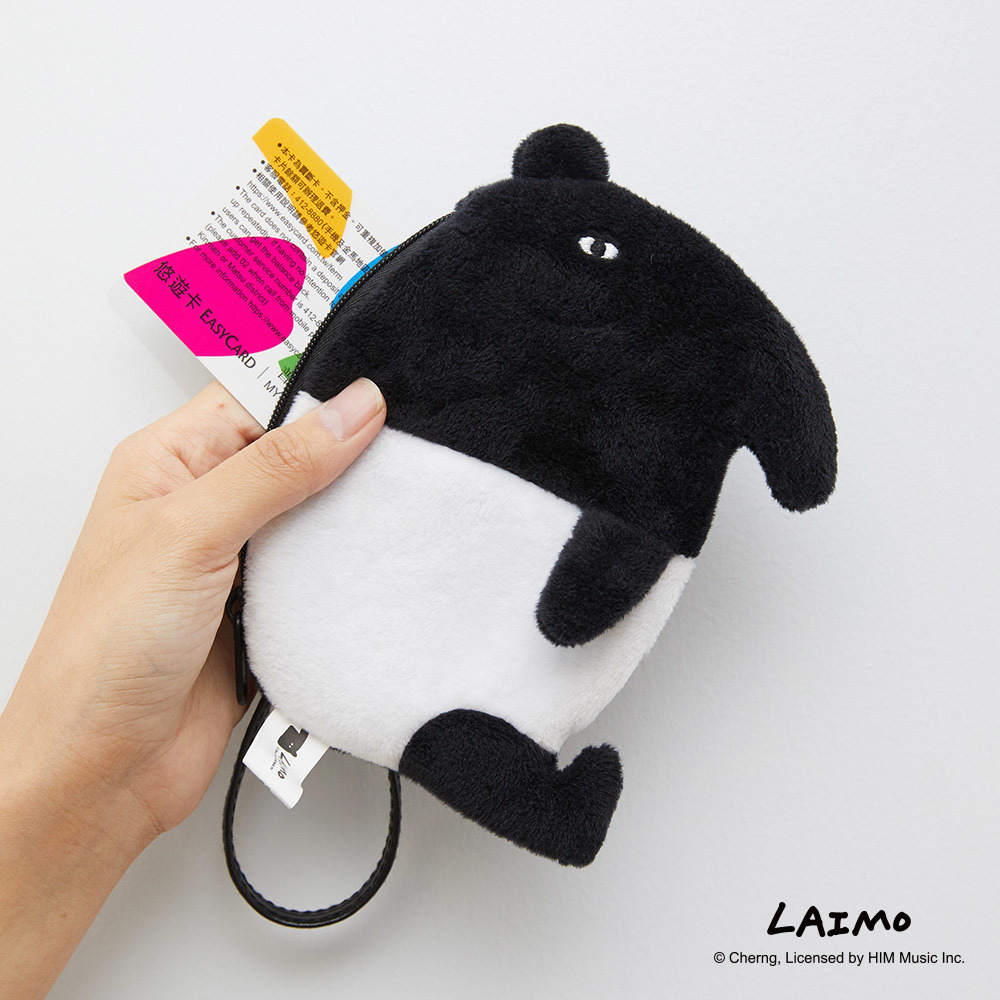 來貘絨毛伸縮票卡零錢包