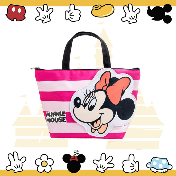 條紋米妮防水保溫便當袋