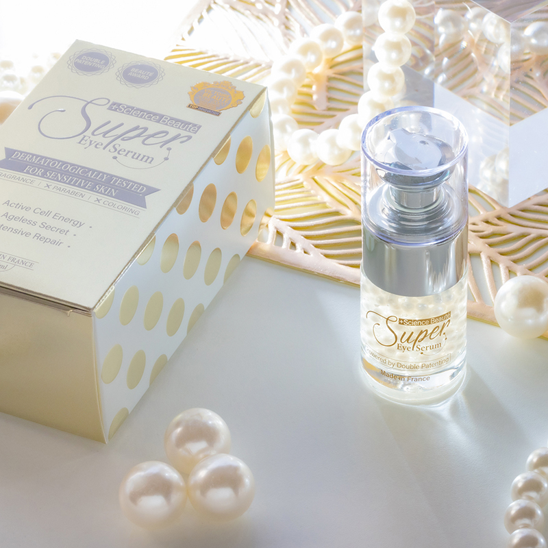 法國獲獎 x 雙重專利‧｛法國藥廠級｝強效逆齡珍珠亮眼精華‧+Science Beauté Super Eye Serum（15ml）