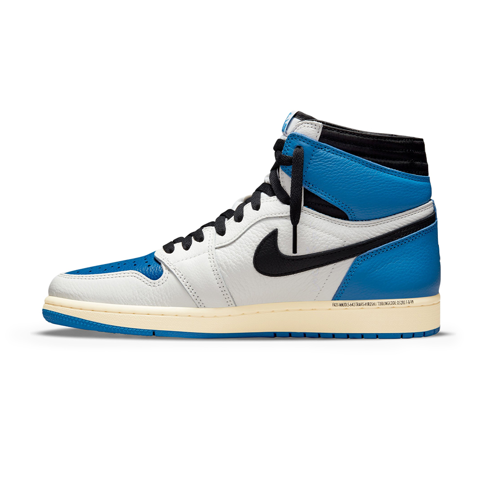 Nike Air Jordan 1 x Fragment Design x Travis Scott 男白藍