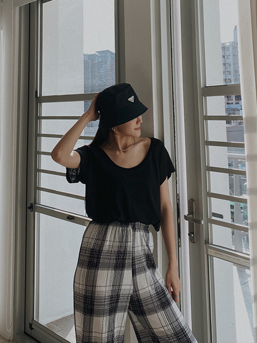 大U螺紋領上衣*4色