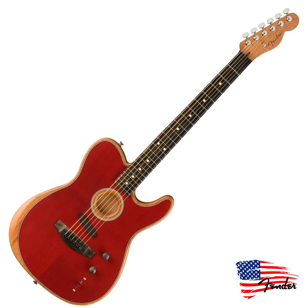 無息分期美廠USA Fender Tele Acoustasonic/Red 電/木吉他