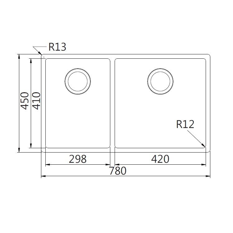 Franke "Box" BXX 220-74 SBL Stainless Steel Kitchen Sink
