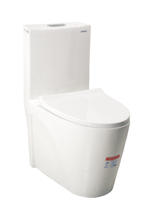 摩登 二段式超省水單體馬桶 C-5205-30/40cm｜原廠保固一年｜雙龍捲沖水｜抗汙釉面｜緩降馬桶蓋