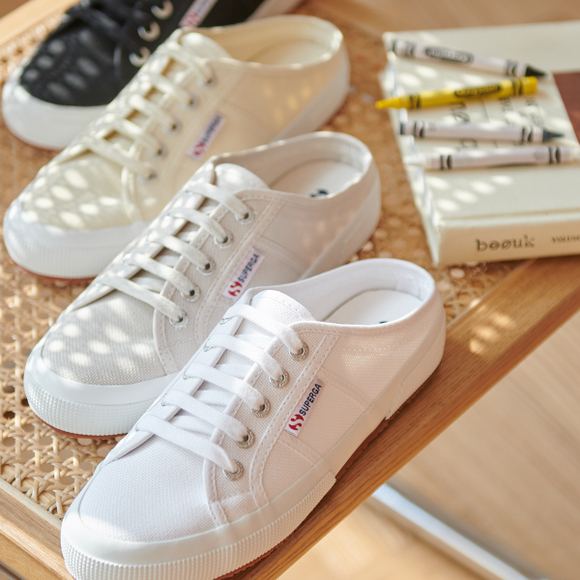 superga canvas mules