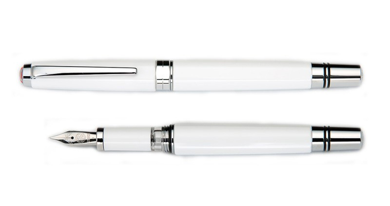 台灣 三文堂 Classic 蘋果白 活塞上墨式鋼筆