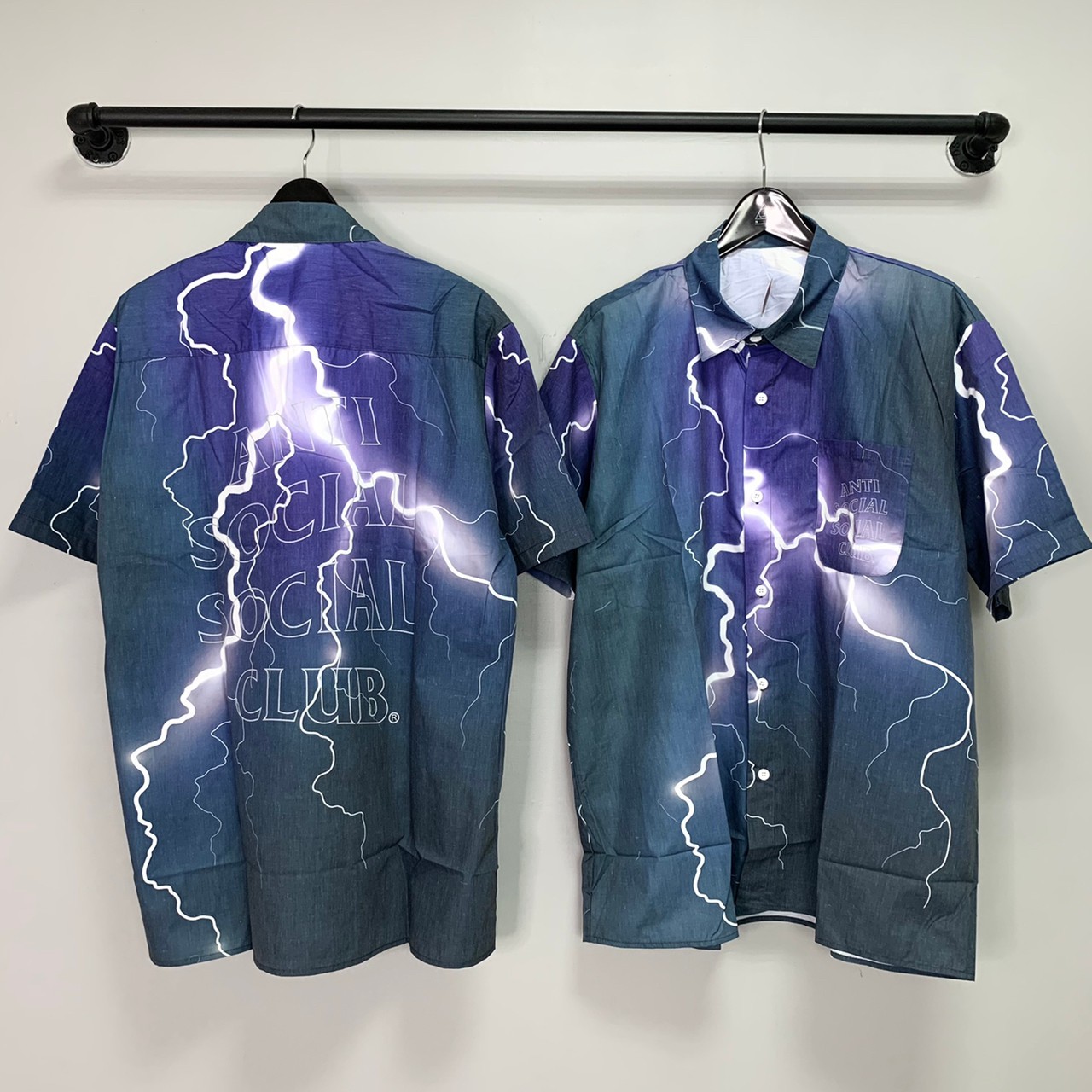 [現貨] Anti Social Social Club ASSC 閃電 字體 短褲 襯衫