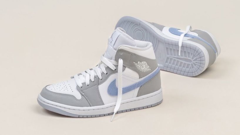 Air Jordan 1 Mid '' Wolf Grey '' 小DIOR 灰女款BQ6472-105