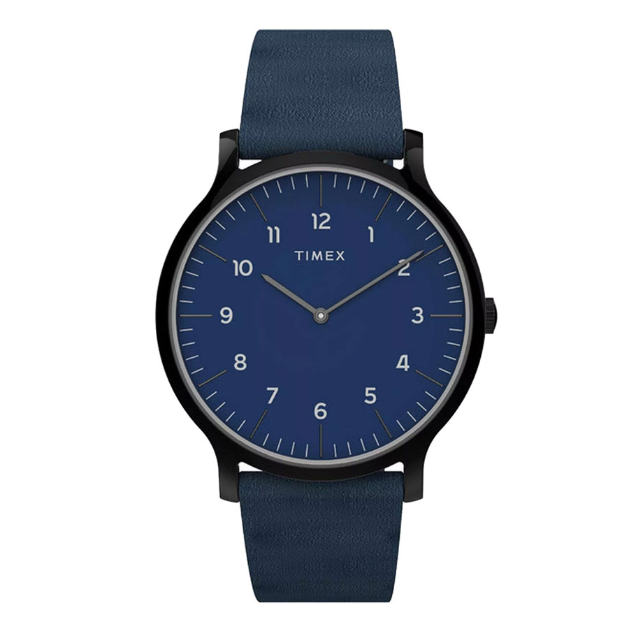 Timex Norway 40mm 簡約經典 超薄皮帶錶 TW2T66200