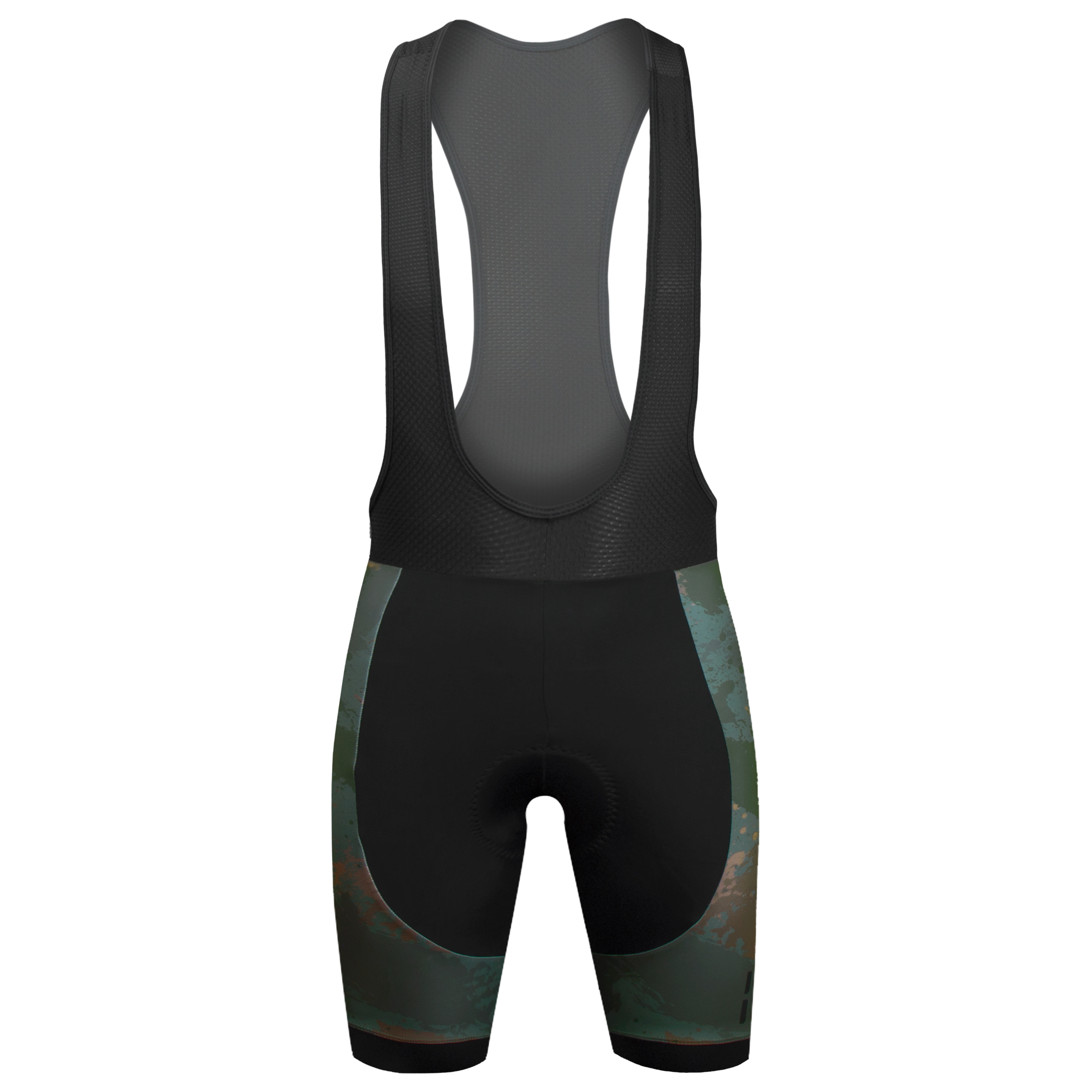 男款吊帶短褲 迷彩 螢光綠