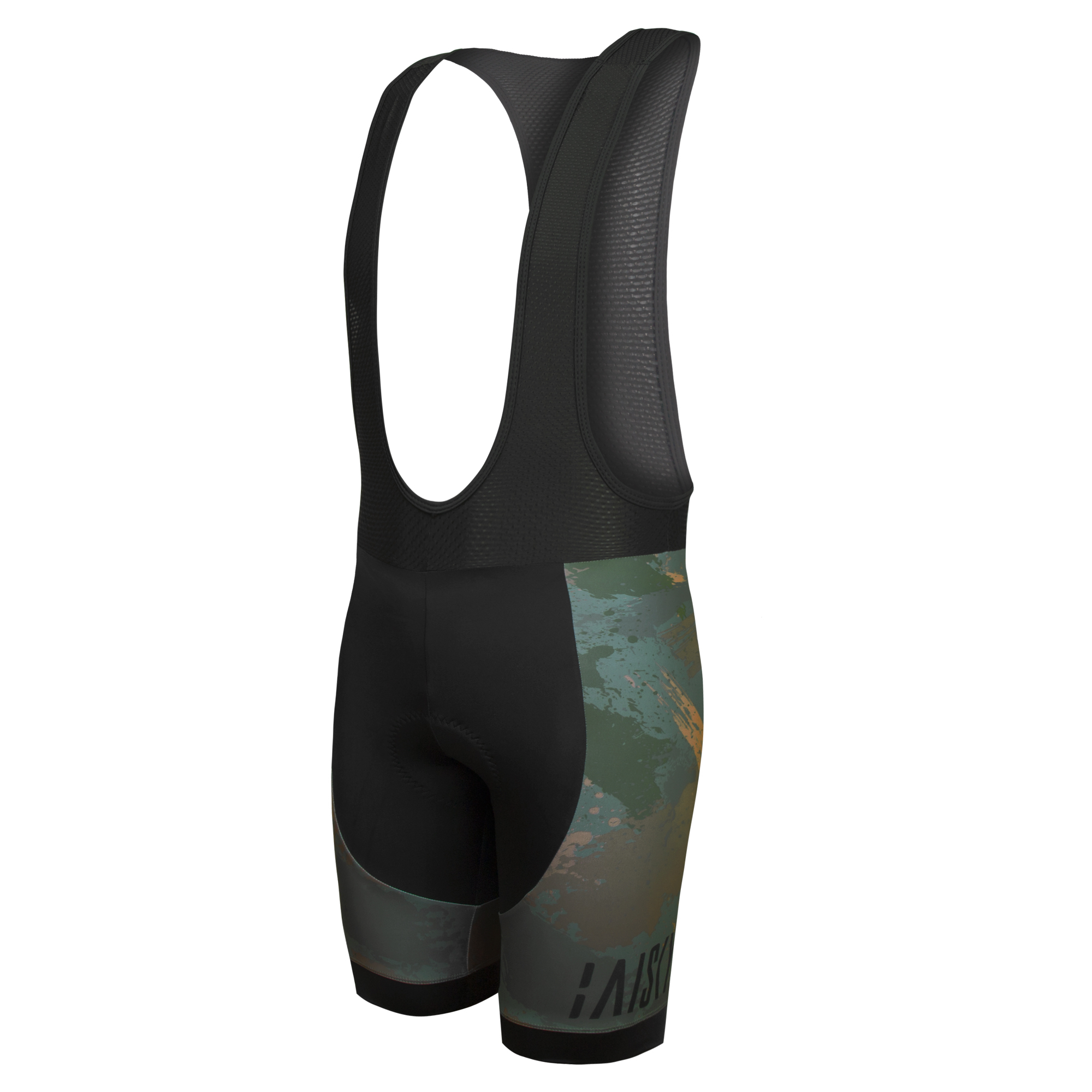 男款吊帶短褲 迷彩 螢光綠