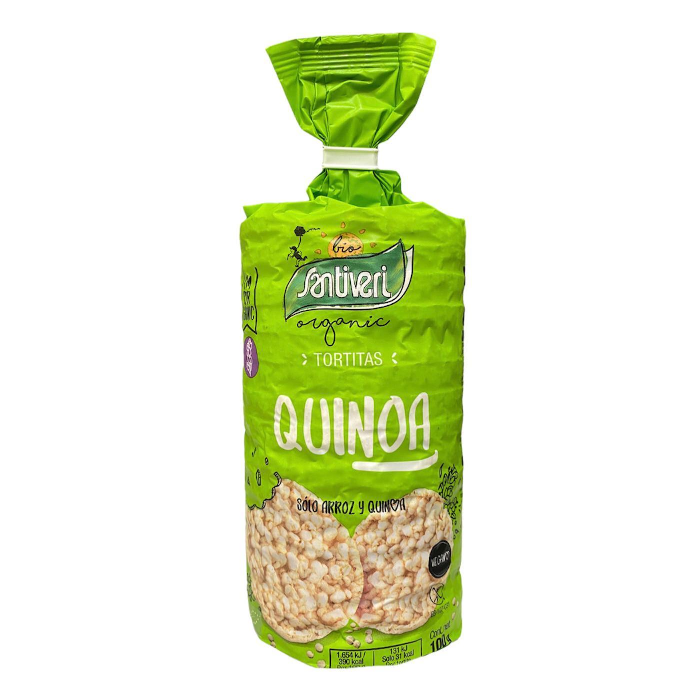 Organic Wholemeal Rice Cake with Quinoa 100g Santiveri