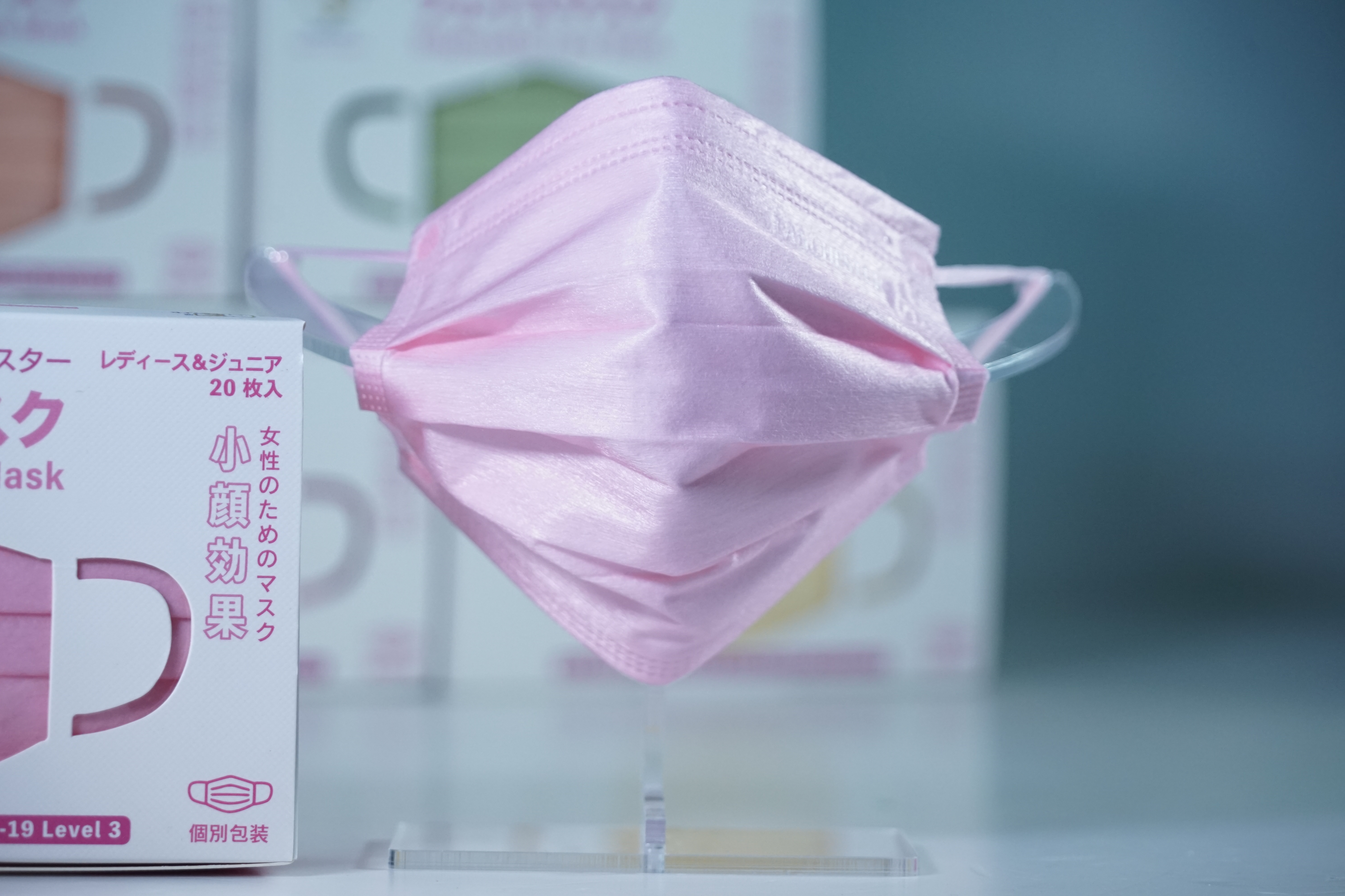 【白金星光系列】Lanchester 小童三層防護口罩 星光粉二十片 獨立包裝