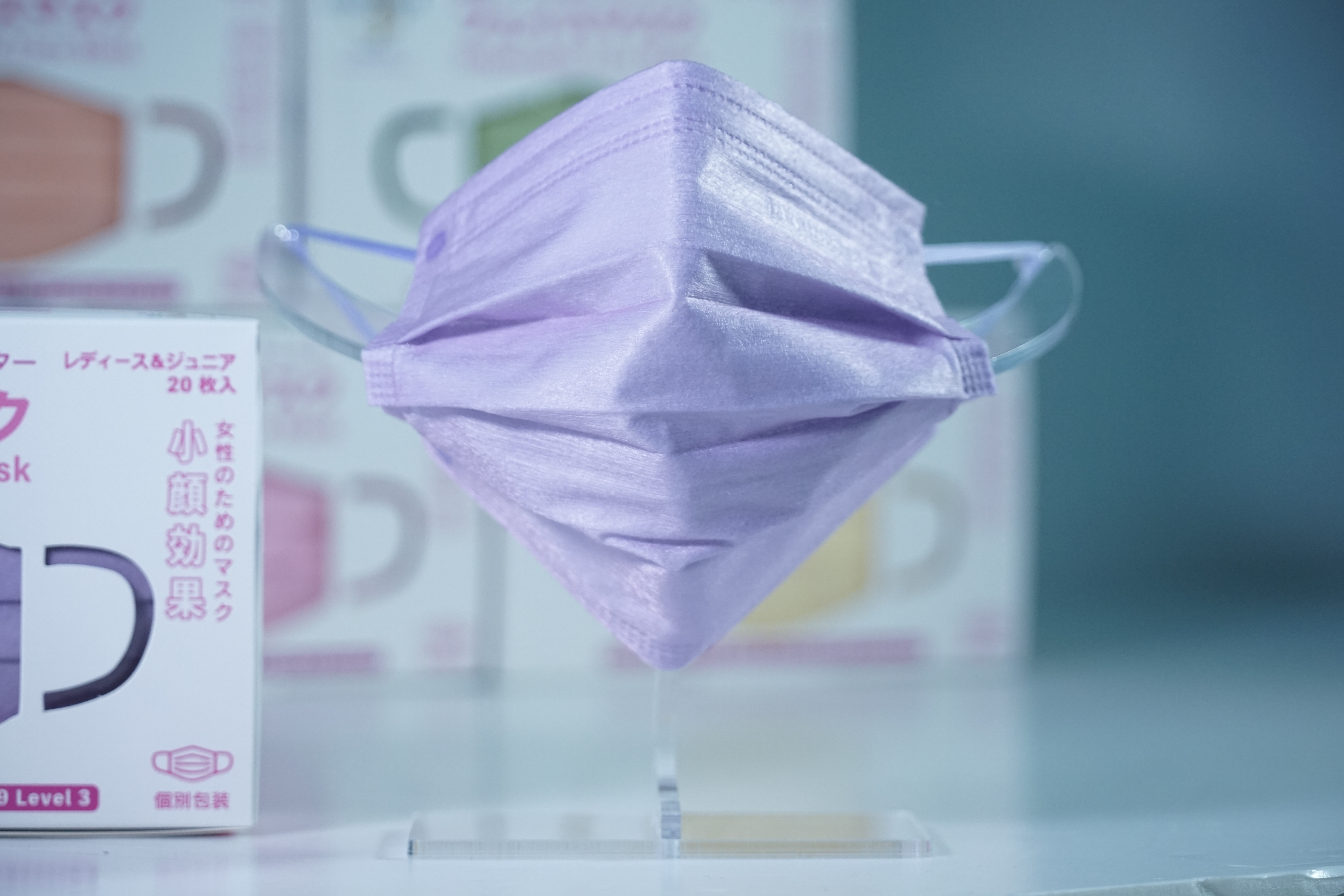 【白金星光系列】Lanchester 小童三層防護口罩 星光紫二十片 獨立包裝