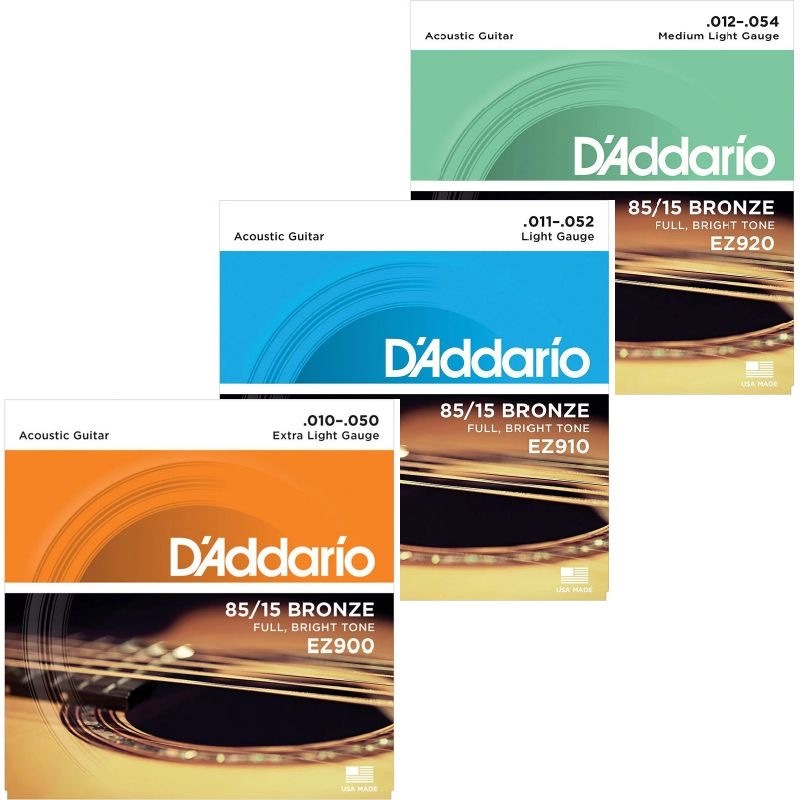 D'Addario Daddario EZ 系列 民謠吉他弦 85/15黃銅合金 — 三峽吉他 / Bass｜YA! 玩音樂