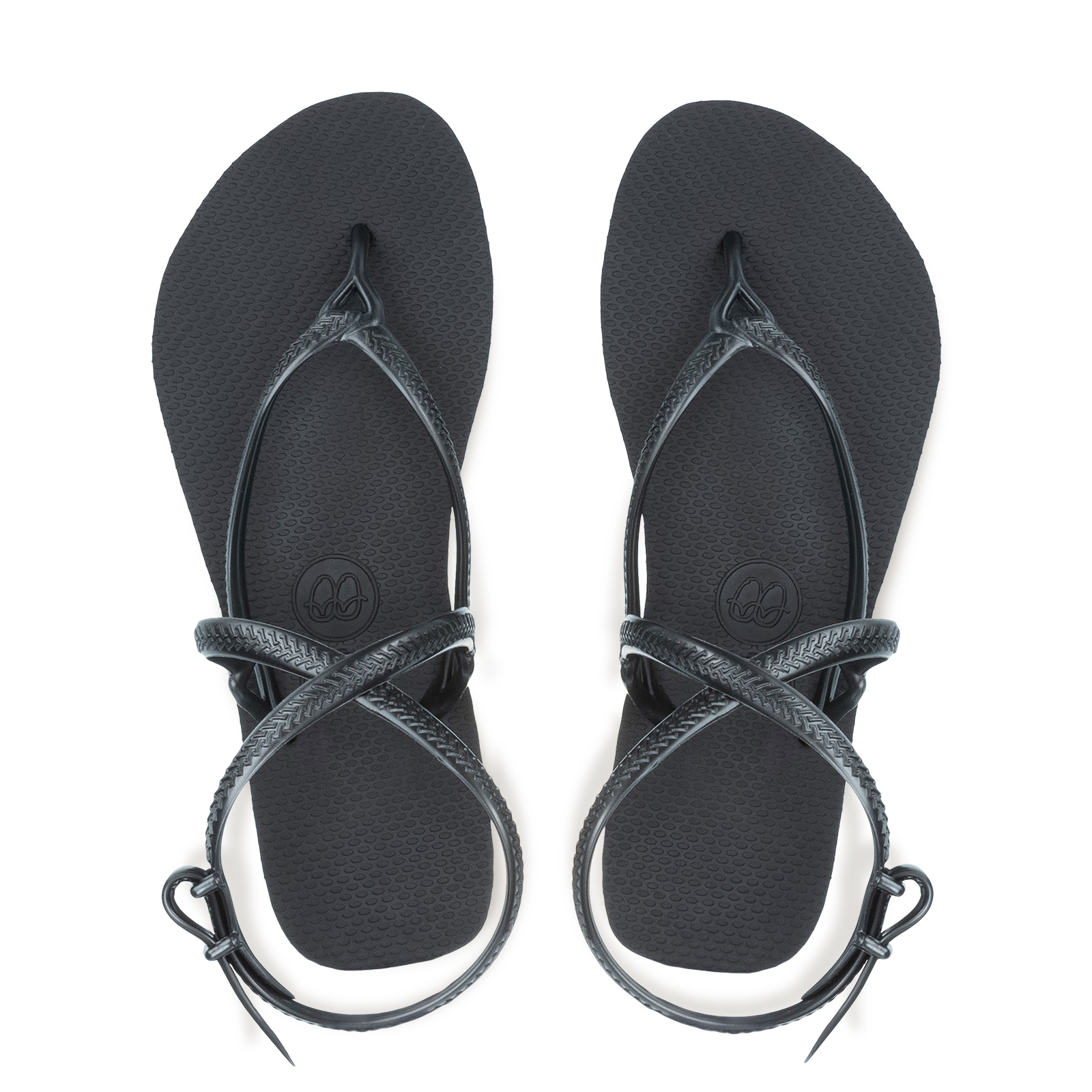 ROME羅馬涼鞋 女款Classic素色-曜石黑 腳型修長款