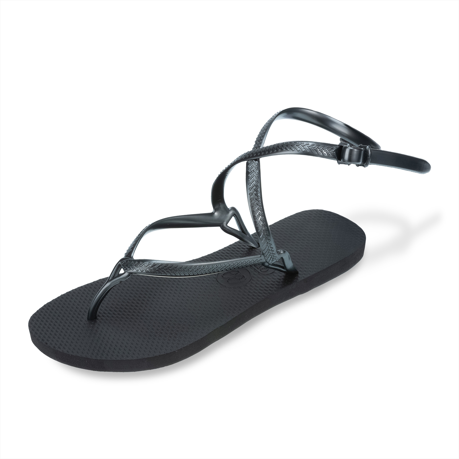 ROME羅馬涼鞋 女款Classic素色-曜石黑 腳型修長款