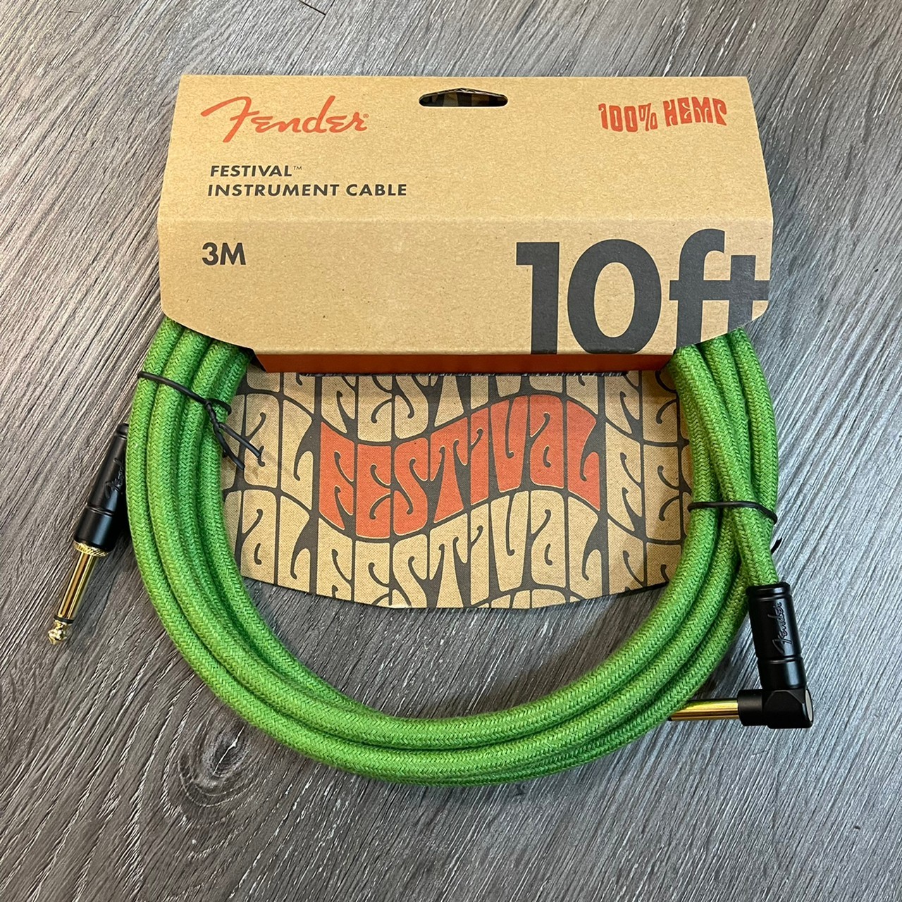 FENDER FESTIVAL INSTRUMENT CABLE 3M 編織 導線 公司貨【宛伶樂器】