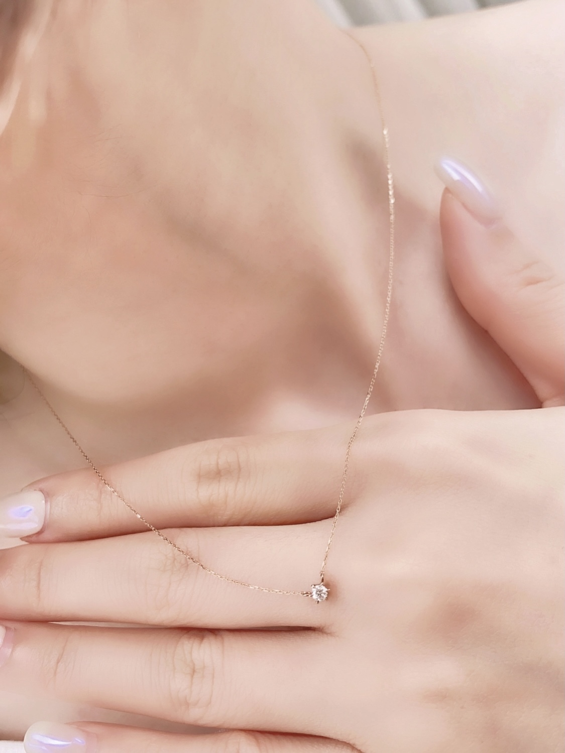 經典六爪單鑽項鍊